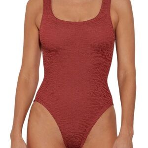 Burgundy Hunza G One Piece